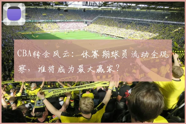 CBA转会风云：休赛期球员流动全观察，谁将成为最大赢家？